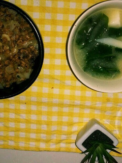 ダイエットに!大豆ミンチの餅麦ご飯丼!-レシピのメイン写真