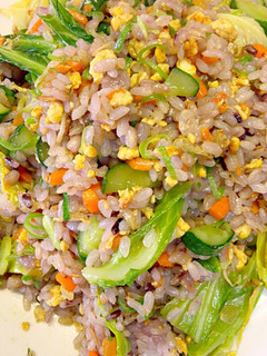 簡単な海老と夏野菜のパラパラ炒飯-レシピのメイン写真