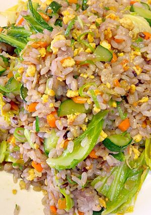 簡単な海老と夏野菜のパラパラ炒飯-レシピのメイン写真