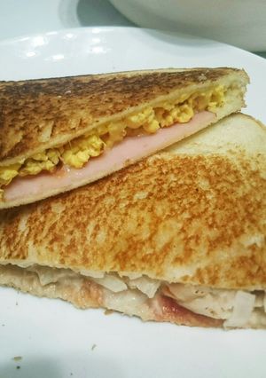 メルティー。ホットサンド♪フライパンで。-レシピのメイン写真
