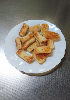シュガーラスク♪(食パン1枚でおやつ♪)-レシピのメイン写真