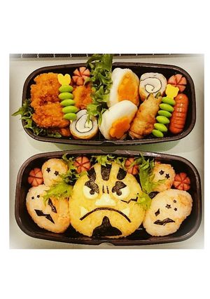 ワンピース★ジンベイのキャラ弁★お弁当-レシピのメイン写真