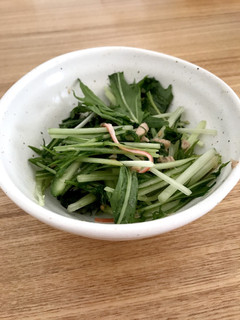 無限に食べれる簡単水菜サラダ-レシピのメイン写真