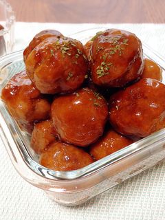 簡単☆揚げない照り焼きミートボール-レシピのメイン写真