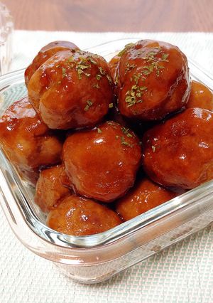 簡単☆揚げない照り焼きミートボール-レシピのメイン写真