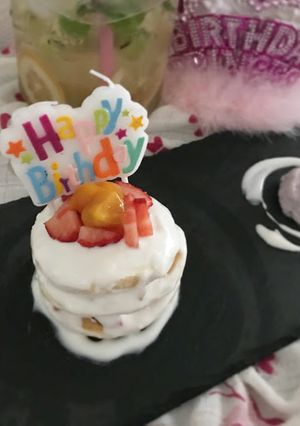 1歳の誕生日に♡砂糖不使用の離乳食ケーキ-レシピのメイン写真