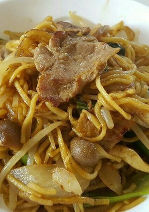 ビールに合うカレー粉を使った焼きそば-レシピのメイン写真