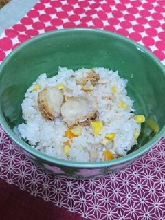 あたただしでホタテとコーンの炊き込みご飯-レシピのメイン写真