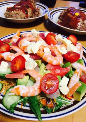 サラダ 特盛 豪華 簡単 シェア料理-レシピのメイン写真