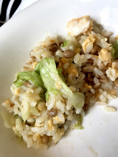 納豆レタスチャーハン-レシピのメイン写真