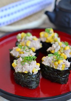 ツナとコーンの軍艦巻き-レシピのメイン写真