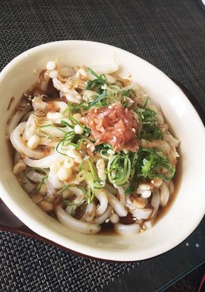 暑いときに！さっぱり梅ぶっかけうどん-レシピのメイン写真