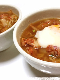 サッポロ一番で☆冷やしキムチ味噌ラーメン-レシピのメイン写真