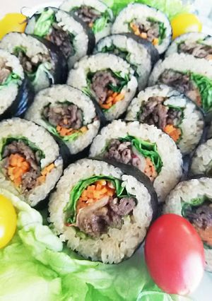 親子で大好き！キムパ風海苔巻き-レシピのメイン写真