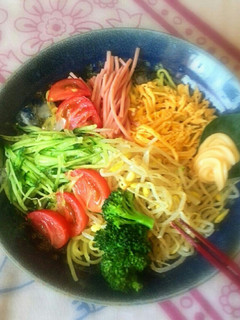 マヨ入り薄焼き卵で~冷やし中華!-レシピのメイン写真
