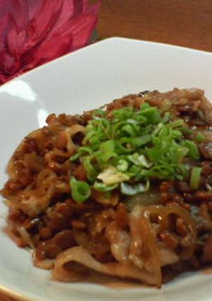 豚納豆-レシピのメイン写真