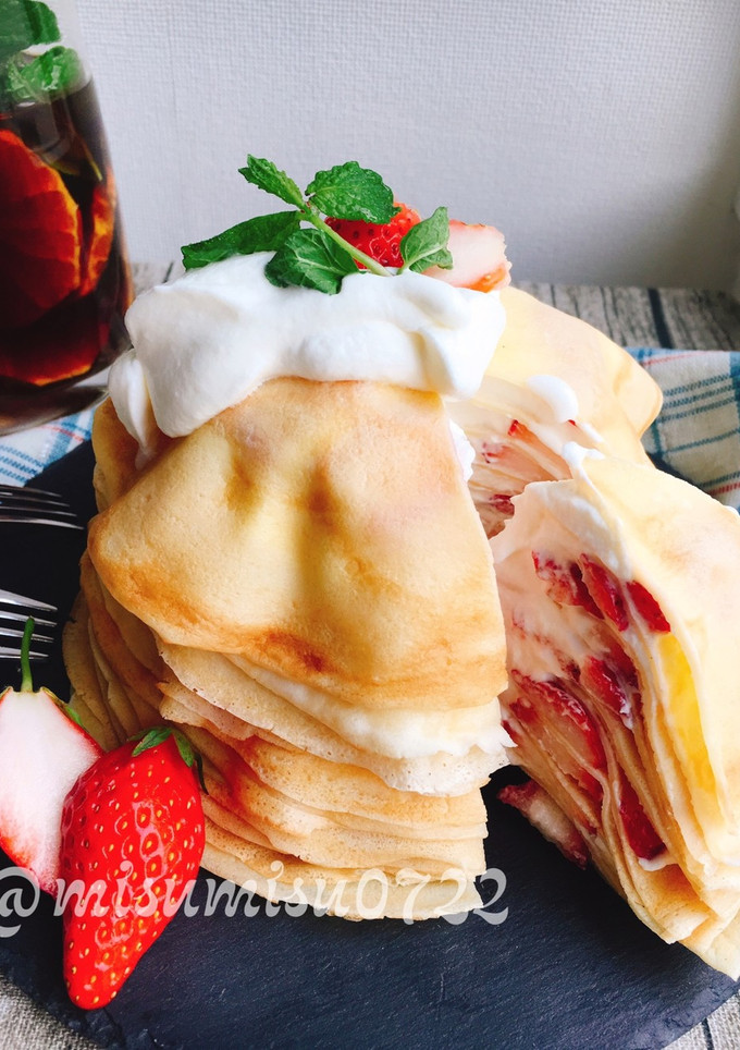 いちごと生クリームのミルクレープ-レシピのメイン写真