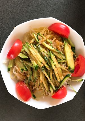 冷やし中華にきな粉？栄養価アップでグー！-レシピのメイン写真