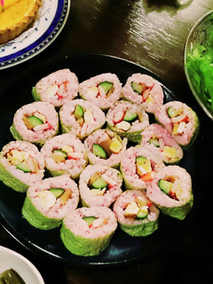 春色♡カラフルでかわいい巻き寿司-レシピのメイン写真