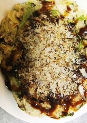 キャベツと山芋のなんちゃってお好み焼き-レシピのメイン写真