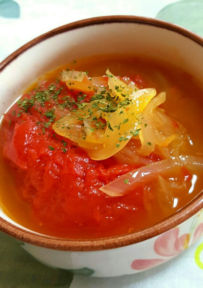 丸ごとトマトのコンソメスープ-レシピのメイン写真