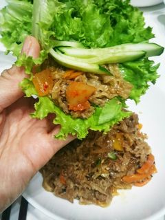 焼肉のたれでチャプチェ。を巻いて♪-レシピのメイン写真