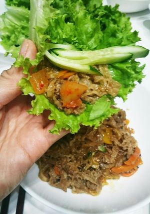 焼肉のたれでチャプチェ。を巻いて♪-レシピのメイン写真