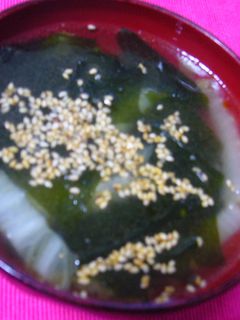 わかめと白菜の中華スープ◎-レシピのメイン写真
