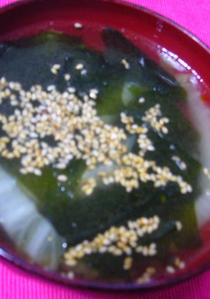 わかめと白菜の中華スープ◎-レシピのメイン写真