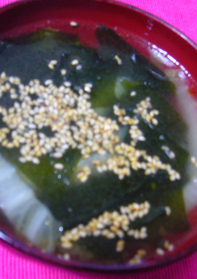 わかめと白菜の中華スープ◎-レシピのメイン写真