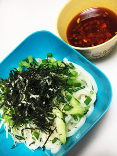 ラー油つけうどん。-レシピのメイン写真