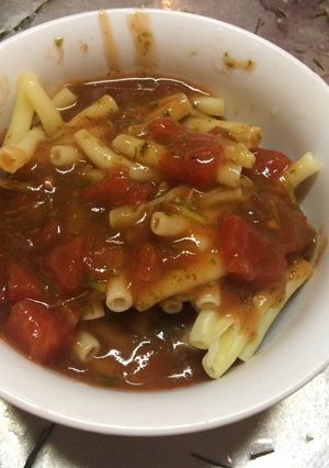 諸葛菜のトマトパスタ-レシピのメイン写真