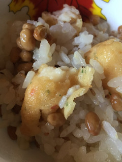 納豆とえびコロマヨナゲットのまぜご飯-レシピのメイン写真