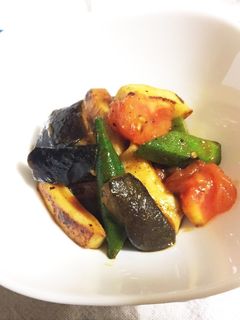 イカと夏野菜のカレー炒め煮-レシピのメイン写真