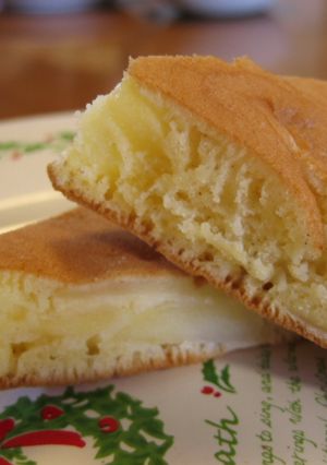 煮りんご入りホットケーキ-レシピのメイン写真