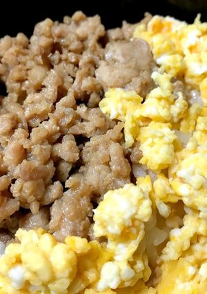 簡単★鶏そぼろ丼-レシピのメイン写真