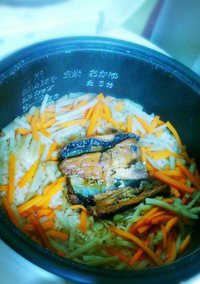 簡単 さんま蒲焼き缶詰★炊き込みご飯-レシピのメイン写真