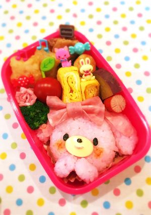 キャラ弁簡単可愛いお弁当ぼんぼんりぼん-レシピのメイン写真