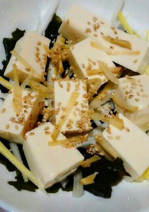 ポン酢で食べる★刻み薬味冷奴-レシピのメイン写真