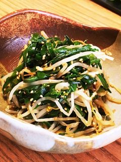 簡単で美味しい!ニラともやしのナムル-レシピのメイン写真