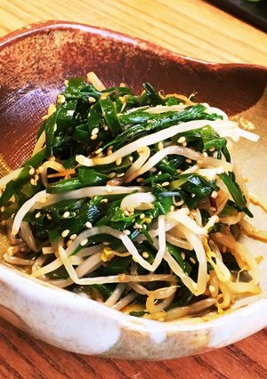 簡単で美味しい！ニラともやしのナムル-レシピのメイン写真