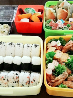 小学校運動会お弁当(´ч`)و今年は素麺-レシピのメイン写真