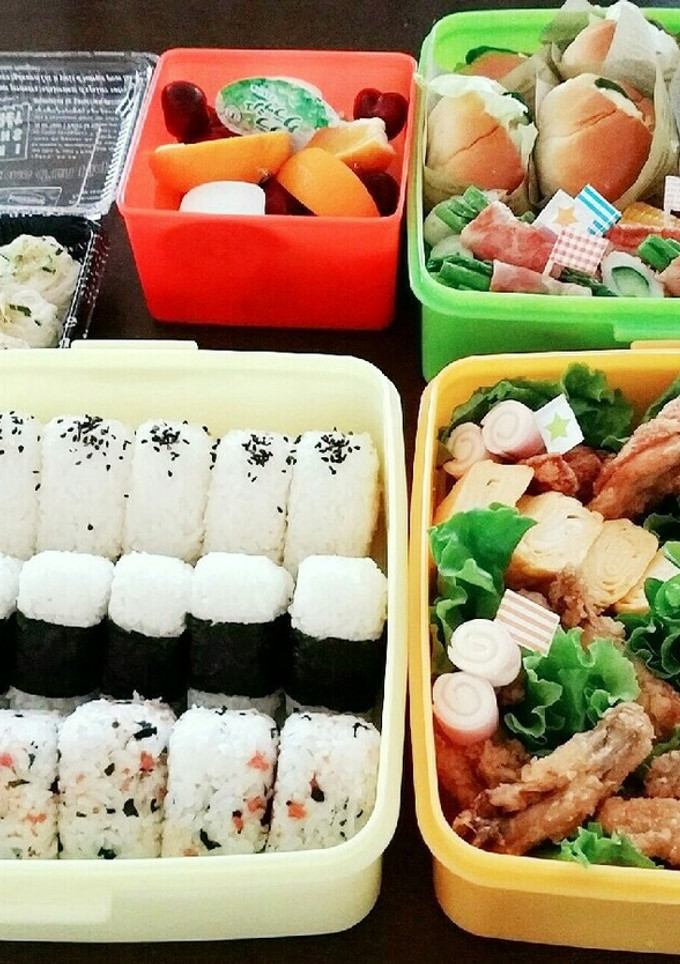 小学校運動会お弁当(´ч`)و今年は素麺-レシピのメイン写真