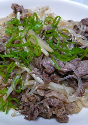 牛肉と春雨のオイスターソース炒め-レシピのメイン写真