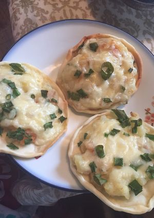 ポテトサラダのミニおつまみピザ簡単-レシピのメイン写真