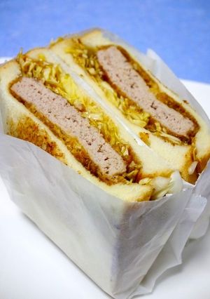 簡単！焼きポークメンチかつサンド-レシピのメイン写真