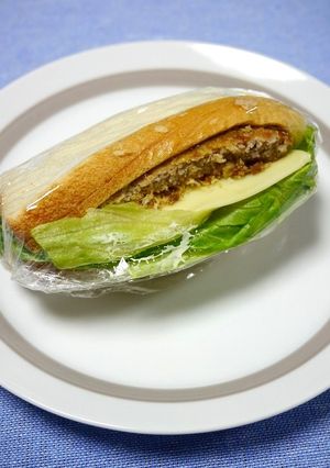 簡単！食パン1枚サンド☆メンチカツ-レシピのメイン写真
