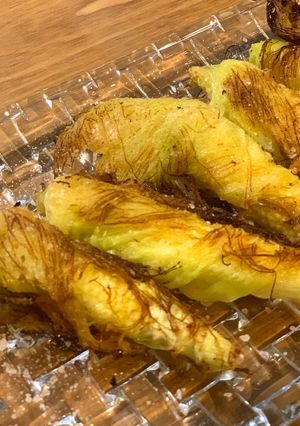 ヤングコーンの髭まで天ぷら♡油1㎝！-レシピのメイン写真
