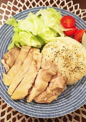【簡単】炊飯器だけで絶品カオマンガイ♡-レシピのメイン写真