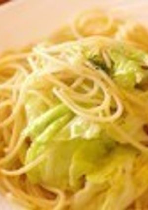 美肌　キャベツのペペロンチーノパスタ-レシピのメイン写真